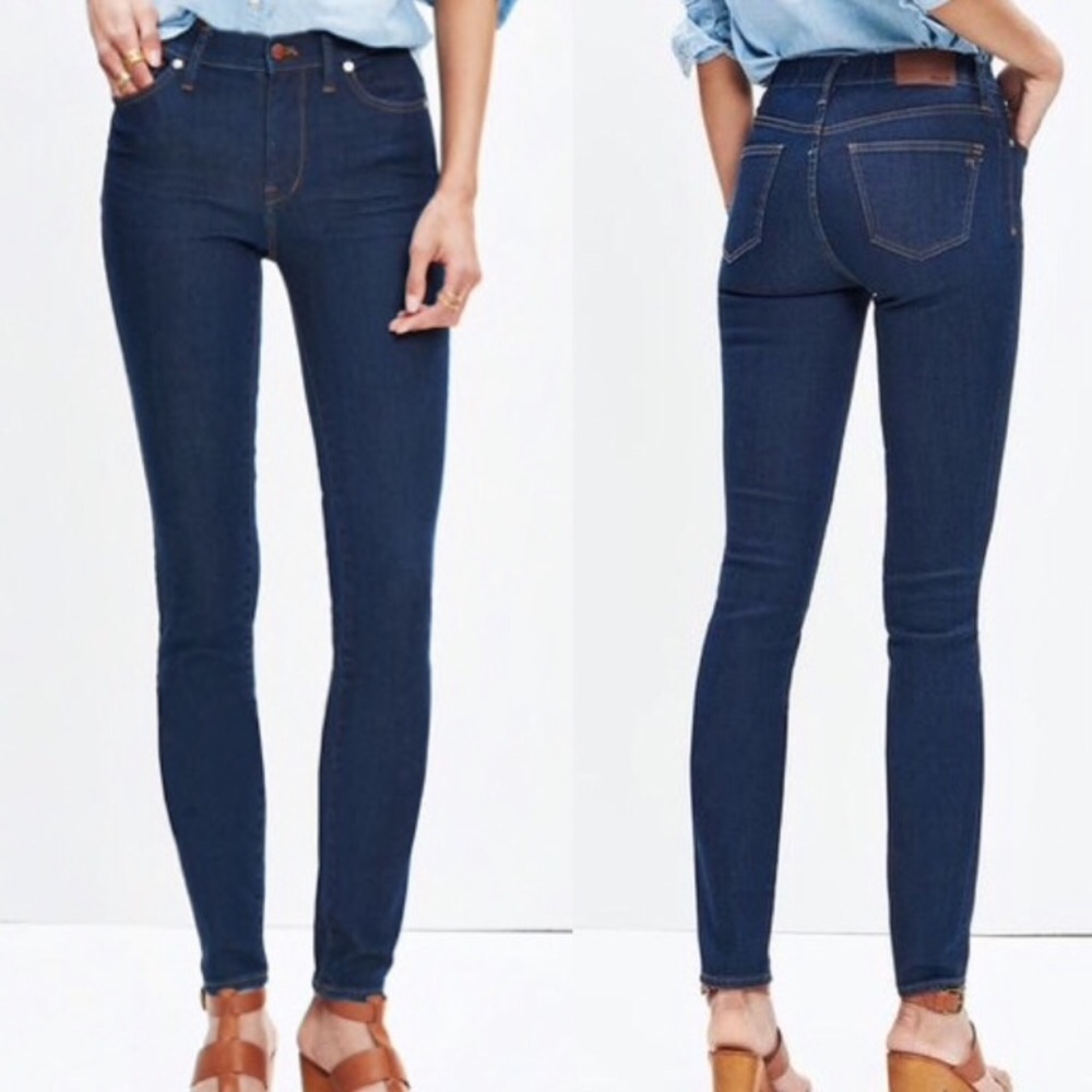 Madewell Blue Denim High Riser Skinny Jeans Sz 26